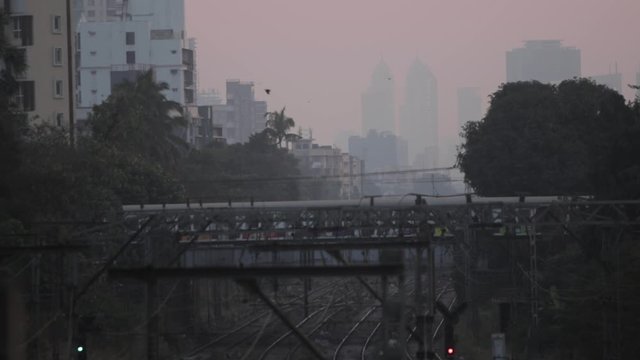 Timelapse of Mumbai local trains