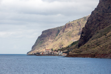 Madeira spectacular landscape jardim do mar coastline cliffs beach sea