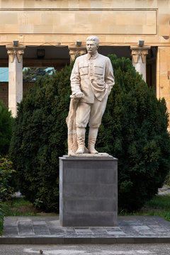 Statue of Stalin in Gori (Stalin's birthplace, Georgia).