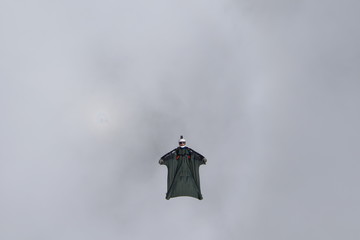 Skydivers over Voss Norway