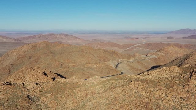 La Rumorosa Highway, tecate - mexicali, big rocky mountains along the way.