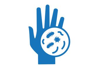 germ on the hand icon