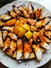 grilled octopus with paprika