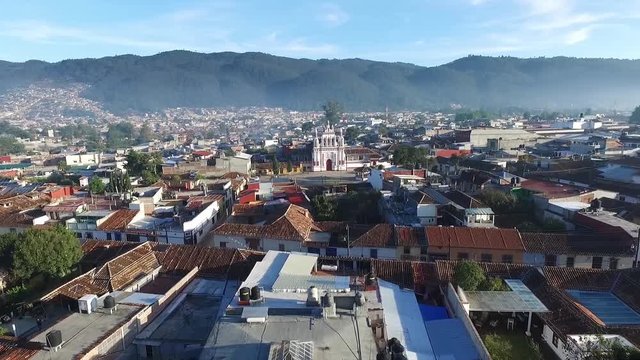 Streets of San Cristobal de las Casas by drone.