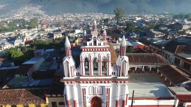 Igesia de Mexicanos, San Cristobal de las Casas by drone.
