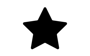 Obraz premium Black star symbol vector illustration