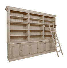 Classy Modern Luxury Wooden Cabinet for Home Interiors Furniture in Isolated Background