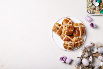 Traditional Easter cross buns