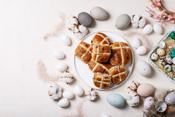 Traditional Easter cross buns