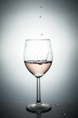Red wine splash