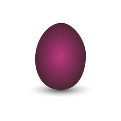 Egg Easter color metal purple