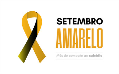 Setembro Amarelo (Yellow september in portuguese) message for print and banner