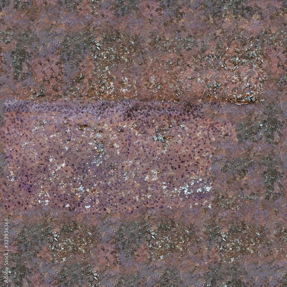 Poster seamless texture. Old metal texture with rust. template for design
