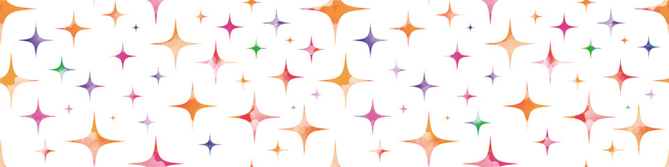 Water colored glitter shapes background. Seamless pattern.Vector. 水彩キラキラパターン	