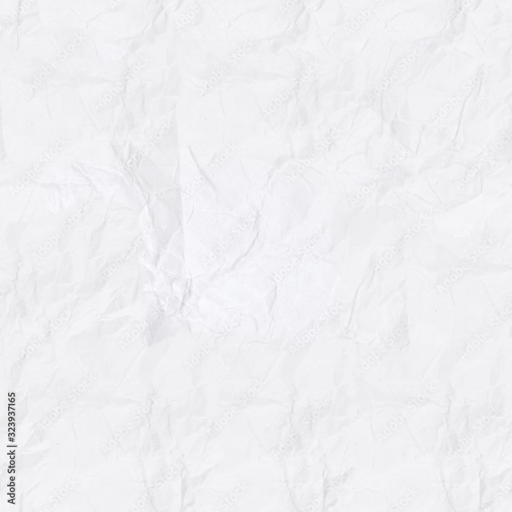 Poster seamless texture. white crumpled paper. background for design