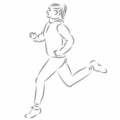 jogging girl