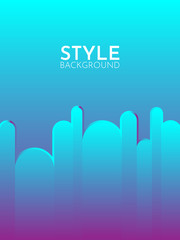 Fototapeta premium Modern, creative, style abstract cover. Cool gradient shape composition. Eps10 vector. Vertical illustration. Minimum coverage. Creative fluid background from current form to design fashionable card