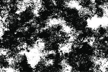 Abstract monochrome dark background of chaotic spots. Overlay template. Vector illustration. Ideas for your graphic design, banner, poster, packaging, for site or more