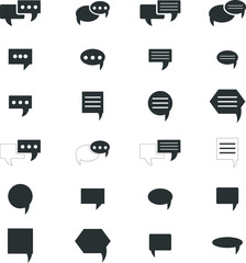 chat Speech bubble icons