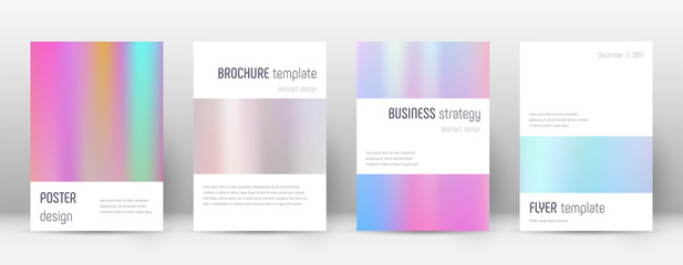 Flyer layout. Minimalistic impressive template for