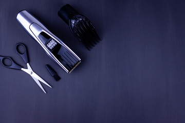 hair clipper black background