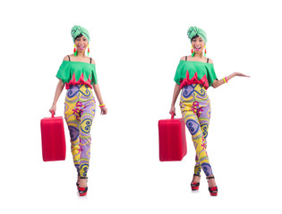 Young woman preparing for vacation