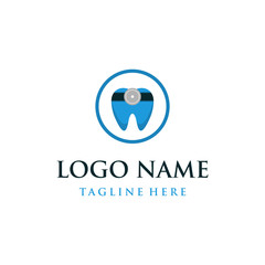 Dental Care Doctor Medical Abstract Creative Icon Logo Design Template Element Vector