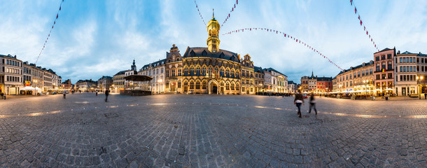The Central Square And Town