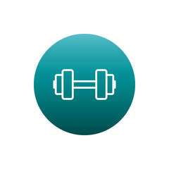 Fototapeta premium Weight block gradient style icon vector design