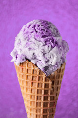 Colored ice cream macro lens
