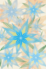 abstract light floral background with flowers