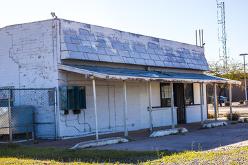 Abandoned Commercial Building In Disrepair