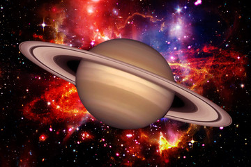 Saturn, solar system. The elements of this image furnished by NASA.