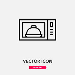 microwave icon vector. microwave sign symbol