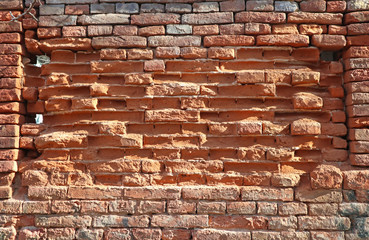 Pattern of a brick wall background
