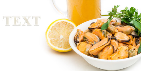 marinated sea mussel