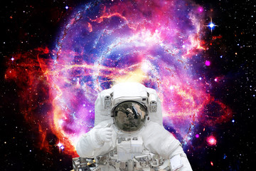 Astronaut in space. The elements of this image furnished by NASA.