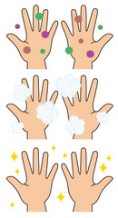 手洗いのイラスト