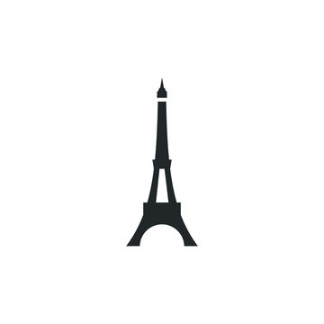 eiffel tower icon template color editable. eiffel tower symbol vector sign isolated on white background illustration for graphic and web design.