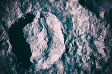 Craters, planet surface. Moon.  Elements of this image furnished by NASA