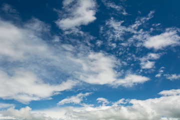 Fototapeta na wymiar Sky and embossed clouds