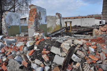 demolition of an old building