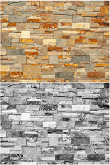 textured stone cladding, very articulated