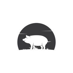 pig vector icon illustration design