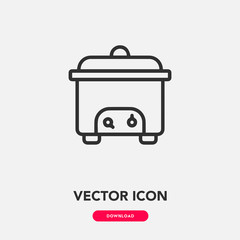 slow boiler icon vector. slow boiler sign symbol