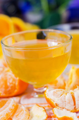 Jelly from oranges and tangerines