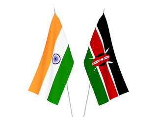 India and Kenya flags