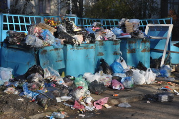 garbage in living area