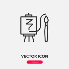 painting icon vector. painting sign symbol