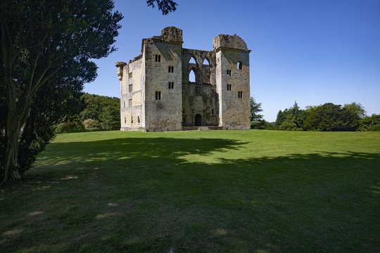 Ruins of the Old Wardour Castle, Wiltshire, the UK during the daytime